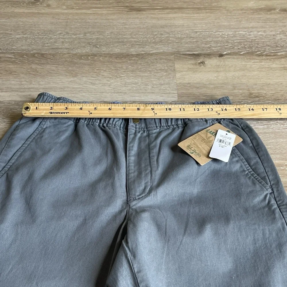 LL Bean Pants Mens 30x29 Lakewashed Standard Fit Straight Gray Khaki Lot Of 2